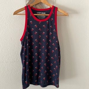 Fifth Sun red solo cup tank top